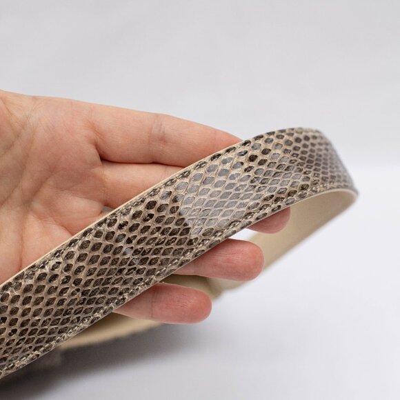 VTG Monica by Magli Python Snakeskin Shoulder Bag Y2K Italian Luxury Purse Glam - Picture 8 of 9